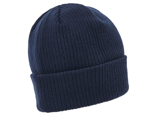 Zima Beanie NAV SR Ribbestrikket lue med oppkant 